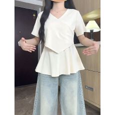 批发200斤大码女装<b class='q'>胖</b><b class='q'>MM</b>夏季新款宽松短袖T恤上衣