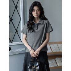 批发200斤大码女装<b class='q'>胖</b><b class='q'>MM</b>夏季新款POLO领短袖T恤上衣