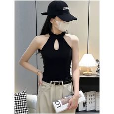 批发已出货 春夏季挂脖背心女<b class='q'>大码</b>修身内搭打底外穿性感美背吊带上衣