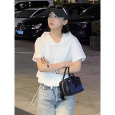 批发连帽短袖T恤夏季新款<b class='q'>大码</b>宽松显瘦上衣女装休闲时尚百搭体恤