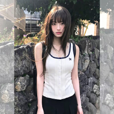 批发已出货 蕾丝拼接<b class='q'>泰国</b>绝美外穿时尚松弛吊带背心女士2026夏季辣妹