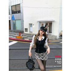 批发高品质长袖<b class='q'>衬衫</b>初秋2026新款女假两件韩系独特超好看的上衣