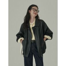 批发高品质嘻哈外套上衣ins美式复古机车风皮<b class='q'>夹克</b>男<b class='q'>女</b>帅气