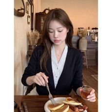 高品质韩系独特拼接上衣