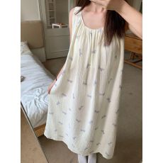 批发ins蝴蝶结<b class='q'>夏</b>季吊带长款睡裙云朵棉睡衣带胸垫家居服女<b class='q'>夏</b>2026新款