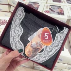 批发蕾丝边V领德绒加厚暖绒保暖内衣套装修身秋衣秋裤女美体睡衣
