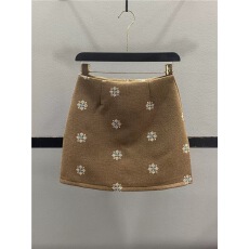 批发重工复古刺绣毛呢半身裙女<b class='q'>秋</b>冬时尚防走光显瘦辣妹包臀裙a字短裙