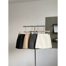 批发仿水貂毛时尚通勤风高腰半身裙女秋<b class='q'>冬</b>新款ins洋气百搭A字包臀短裙