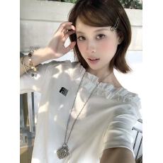 批发实价现货#刺绣+露肩花边【220克40支食毛92棉8氨纶】