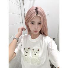 批发实价现货#好质量做工#袖口订标+毛绒贴布刺绣【19支220克纯棉】