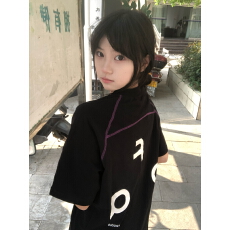 批发生产中#原版打网+前后印花【19支220克索罗娜领口】短袖