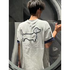 已出货#刺绣+内里铺布+下摆订标+胶章19支220克纯棉短袖T恤