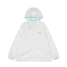 批发已出货#原版做工+耳朵辅料【凉感爽滑原版面料】波点双帽防晒外套