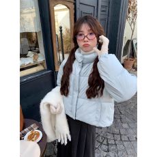 批发实价 冬季炒鸡厚实立领棉服短外套可爱保暖棉衣女