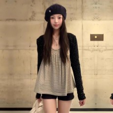 批发慵懒风韩系叠穿内搭吊带背心女绑带黑色开衫巨好看显瘦<b class='q'>设计</b>