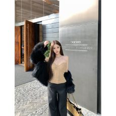 批发纯欲气质修身显瘦抹胸背心女秋冬季性感露背内搭无袖短款上衣