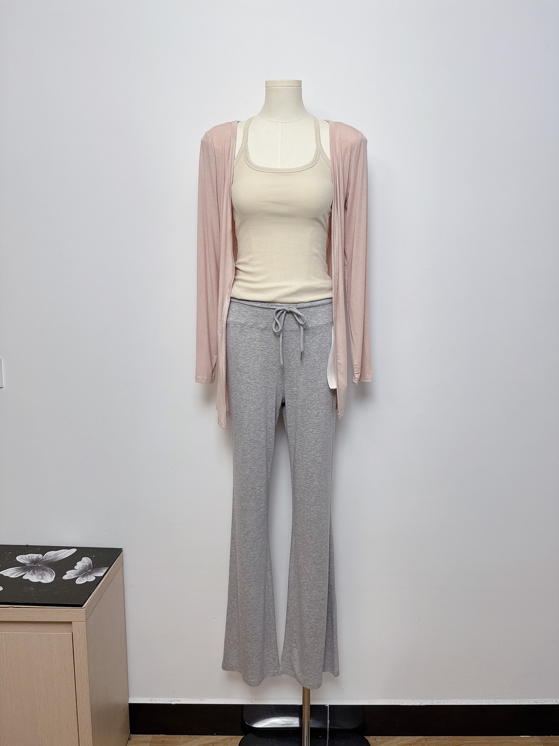 【Dear zhazha】轻盈小衫~纯欲修身慵懒防晒米白色中长款薄款开衫