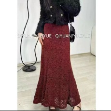 批发名媛包臀鱼尾蕾丝<b class='q'>半身裙</b>