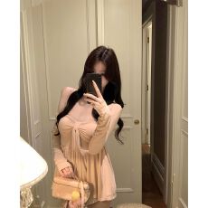 批发原版面料 40支莫代尔180克 带胸垫+<b class='q'>透明</b><b class='q'>肩带</b> 慵懒开衫抹胸套装女