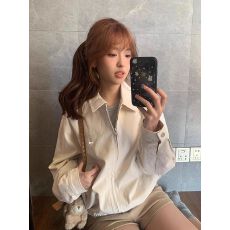 批发原版面料做工1*1+内里 简约工装夹克<b class='q'>外套</b>韩系<b class='q'>棒球</b>服女