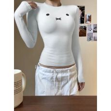 原版面料抓毛随心裁莫代尔270克 纯欲性感辣妹打底T恤女上衣