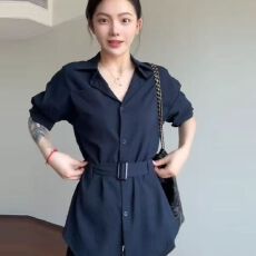 批发2025新款韩系巨好看<b class='q'>衬衫</b>外套女早秋季高级感收腰<b class='q'>衬衣</b>气质长袖上衣