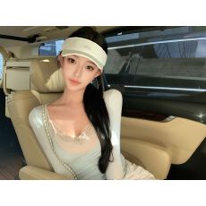 批发纯欲担当真两件蕾丝褶皱<b class='q'>背心</b>长袖上衣