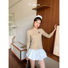 批发大卫衣<b class='q'>圆领</b>排扣小<b class='q'>开衫</b>女秋冬季外搭修身叠穿白色日常休闲上衣