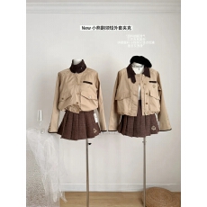 批发赵露思同款2025秋冬新款复古通勤翻领夹克短外套格子半身裙套装女