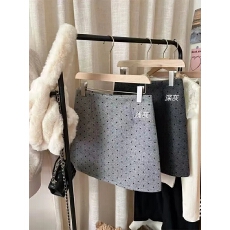 批发小爱心半身裙女秋<b class='q'>冬</b>新款百搭高腰显瘦包臀裙A字韩系灰色毛呢短裙