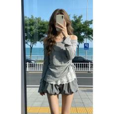 批发巨好看三件套装女2026<b class='q'>春秋</b>新款韩系防晒抽绳罩衫蕾丝吊带花苞短裙