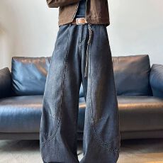 批发牛仔裤男宽松<b class='q'>男士</b>春秋2025新款<b class='q'>休闲</b><b class='q'>长裤</b>高街男生直筒美式工装裤子