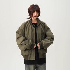 美式复古短款廓形痞帅飞行员夹克男春秋季新款情侣潮牌高级感外套