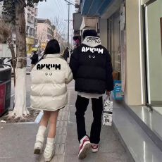 批发可退换高品质手塞棉不跑棉加厚冬季棉<b class='q'>服</b>宽松印花棉衣面包<b class='q'>服</b>女