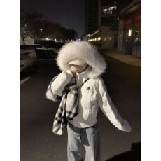 批发可退换(高品质手塞棉不跑棉加厚)冬季宽松印花棉衣棉<b class='q'>服</b>面包<b class='q'>服</b>女