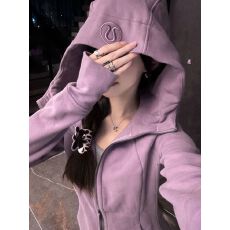 批发【纯棉华棉复真超 CVC螺口 原版刺绣做工】 美式<b class='q'>开衫</b>连帽卫衣女