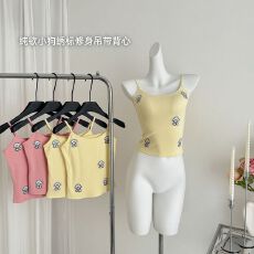 批发罗纹 吊带背心女夏季短款修身百搭内搭上衣