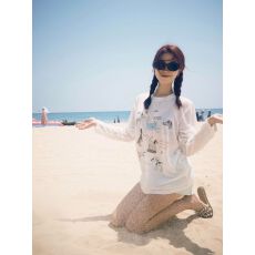 批发【高品质180克亚麻雪花】<b class='q'>长袖</b><b class='q'>T</b><b class='q'>恤</b>防晒衫打底衫罩衫 透气宽松