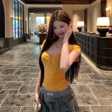 批发【<b class='q'>莫代尔</b>260克】短袖T恤夏季修身显瘦百搭内搭紧身<b class='q'>打底衫</b>上衣