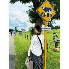 批发广州布料莱赛尔丝滑雪花棉】薄款微透防晒罩衫女<b class='q'>长袖</b>宽松圆领上衣