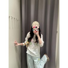 批发广州布料莱赛尔丝滑雪花棉】薄款微透防晒罩衫女<b class='q'>长袖</b><b class='q'>宽松</b>圆领上衣