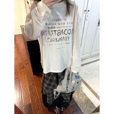 批发广州布料莱赛尔丝滑雪花棉】薄款微透防晒罩衫女<b class='q'>长袖</b><b class='q'>宽松</b>圆领上衣