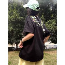 批发刺绣+内里铺布+防伪扣吊牌（纯棉220克），短袖，M-2XL