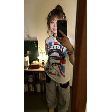 批发源头直播质量230克1*1螺纹 92%棉8%氨纶 <b class='q'>短袖</b>正肩T】摇滚乐队印花