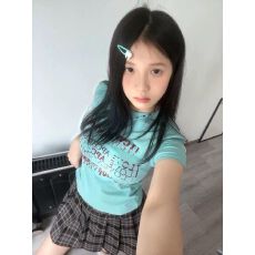 批发原版做法纯棉220克40支奥代尔食毛+手感圆领正肩短袖T恤女