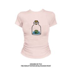 批发40支+92%棉+8%氨纶圆领短袖印花<b class='q'>T</b><b class='q'>恤</b>女修身夏季新款甜辣<b class='q'>紧身</b>显瘦
