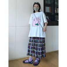 批发纯棉精梳紧密230克源头高品质+防伪扣—夏季新款<b class='q'>印花</b>短袖T恤