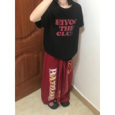 批发夏季休闲宽松上衣女卡通印花纯棉短袖<b class='q'>T</b><b class='q'>恤</b>