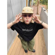 批发纯棉短袖女生t恤夏季设计感小众宽松半袖上衣