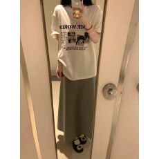 批发纯棉短袖T恤女夏季休闲大码印花上衣